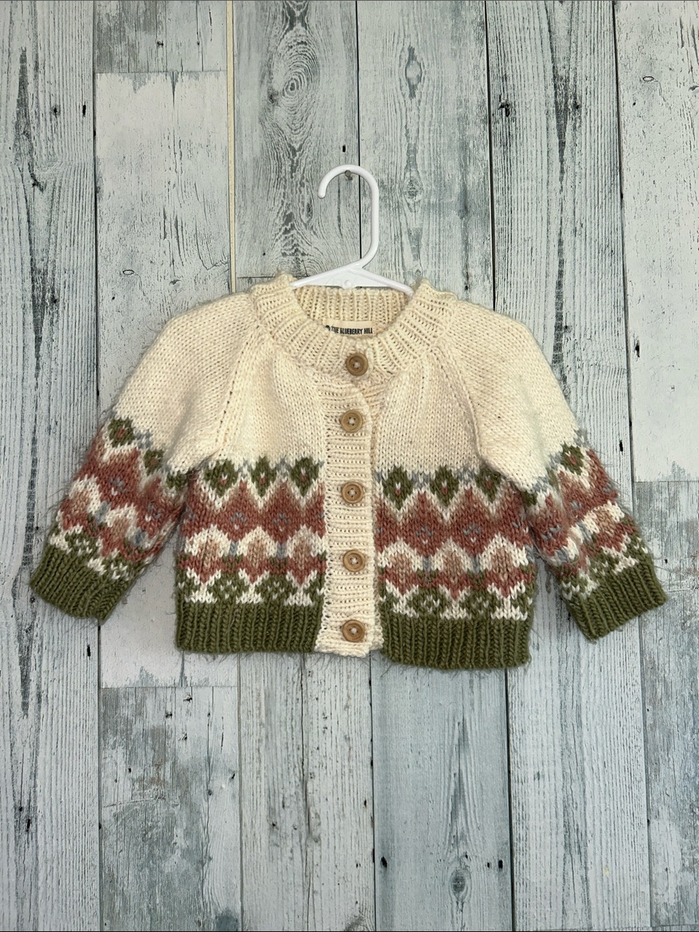 The Blueberry Hill floral knit sweater